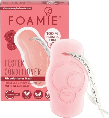 Твердый кондиционер Foamie для окрашенных волос с маслом семян малины