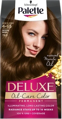 Permanent Hair Color Palette Deluxe Oil-Care With Micro Oils Enriching Brown