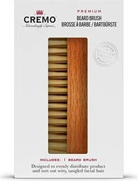 Щетка Cremo Premium для бороды для мужчин, ручка из 100% натуральной сизали, для придания формы и укладки волос на лице