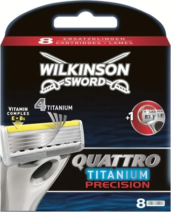 Лезвия для бритья Wilkinson Sword Quattro Titanium Precision