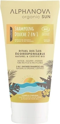 Гель-шампунь для душа Alphanova Organic Sun 2-в-1