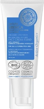 Ночной крем Natura Siberica Organic Certified Балансирующий ночной крем для лица для жирной и комбинированной кожи