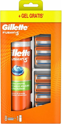 Набор для бритья Gillette Fusion Набор Гель для бритья и сменная головка