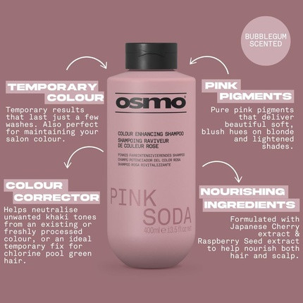 Шампунь Osmo Pink Soda для усиления цвета