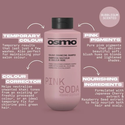 Шампунь Osmo Pink Soda для усиления цвета
