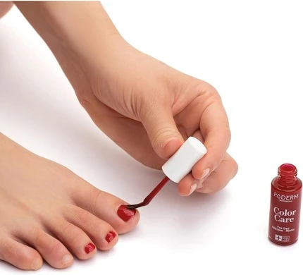 Лак для ногтей Poderm Red Allure с маслом чайного дерева