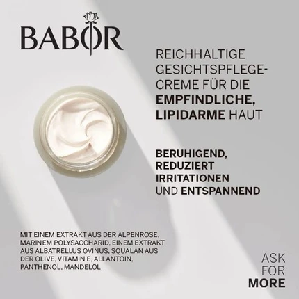 Дневной Крем для лица Babor ABOR SKINOVAGE Успокаивающий Крем Насыщенный