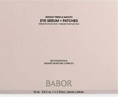 Сыворотка для век Babor Instant Fresh & Smooth Eye Serum + Патчи