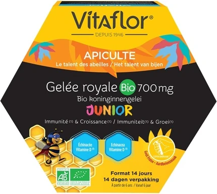 Витаминная сыворотка Vitaflor Royal Jelly Protection Plus Junior для детей от 6 лет и старше