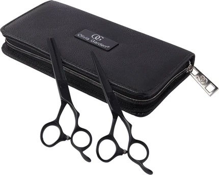 Набор инструментов для укладки Olivia Garden SilkCut PRO Matt Black, 2 предмета
