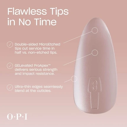 Наращивание ногтей OPI Gelevate Soft Gel Накладные типсы средней длины Гибкие и естественный вид