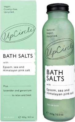 Соли для ванн Upcircle Bath Salts с английской солью, морской солью и розовой гималайской солью