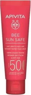 Тонирующий дневной крем Apivita Bee Sun Safe Защита от пигментных пятен и против старения