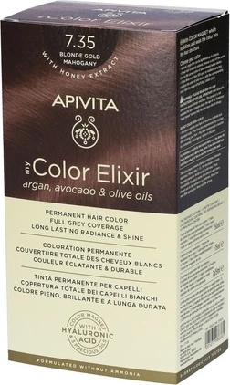 Краска для волос Apivita My Color Elixir 735 Золотистый Блонд