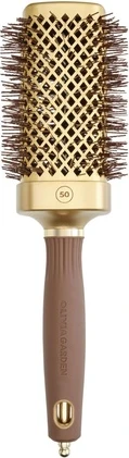 Круглая щетка Olivia Garden Expert Blowout Straight Gold & Brown