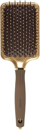 Круглая щетка Olivia Garden Expert Care Прямоугольная нейлоновая щетка Brites с нейлоновой щетиной Золотой и Коричневый