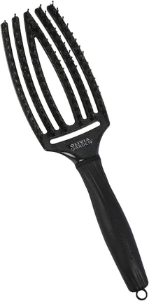 Круглая щетка Olivia Garden FingerBrush Combo Medium Black Onyx