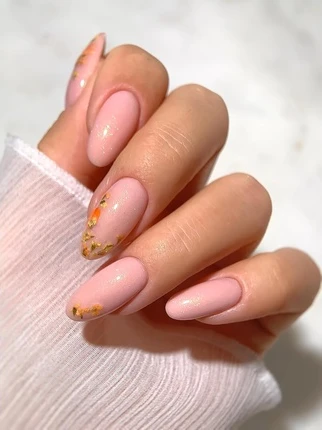 Искусственные ногти и украшения для ногтей Semilac Flower Flakes Golden Sunset