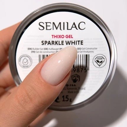 Builder Thixo Gel Semilac Sparkle White