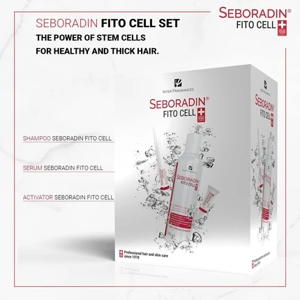 Набор по уходу за волосами Seboradin Fito Cell 3-в-1 Шампунь Сыворотка для волос Сыворотка для бровей и ресниц