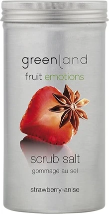 Скраб с солью Greenland Nature Greenland Exfoliating Salt с клубникой и анисом для роскошного отшелушивания ног и тела