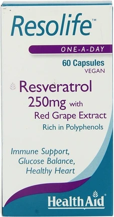 Капсулы Health Aid Resolife Ресвератрол