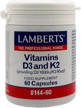 Lamberts Витамин D3 и K2 60 Капсул