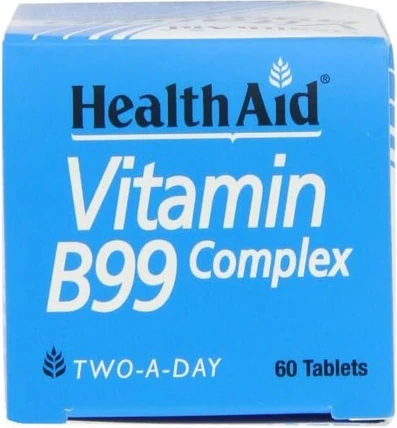 Таблетки Комплекс Витамина B99 Продолжительного Высвобождения от Health Aid