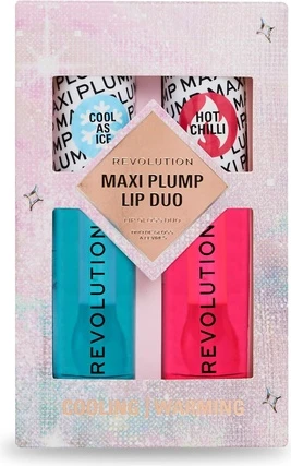 Набор для губ Revolution Beauty Maxi Plump Cool As Ice и Hot As Chilli