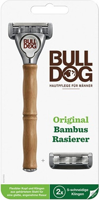 Оригинальная бамбуковая бритва Razor Bulldog с 2 лезвиями
