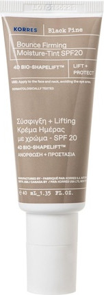 Тонирующий дневной крем Korres Black Pine 4D Bounce