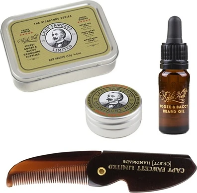 Набор для ухода за бородой Captain Fawcett Ricki Hall Booze & Baccy Grooming Survival Kit