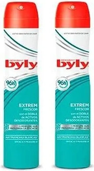 Deodorant Spray Byly Extreme Invisible Anti-Stain (Pack of 2)