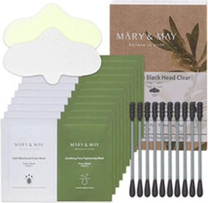 Очищающие полоски Mary & May Daily Safe Blackhead Clear для очищения пор от черных точек