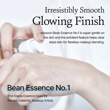 Essence Mixsoon Bean Essence Vegan Улиточная Отшелушивающая Эссенция для Лица Увлажняющая Корейская