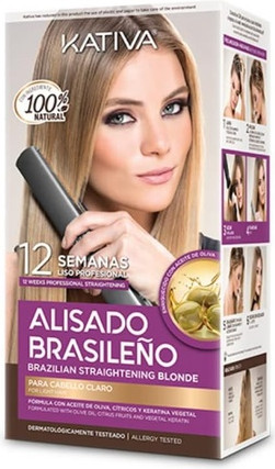 Набор для разглаживания волос Kativa Brazilian Smoothing Blonde
