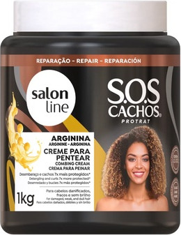 Крем-несмываемый кондиционер Salon Line Sos Curls Аргинин