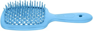Расческа-детанглер Janeke Small Superbrush Неоново-синяя