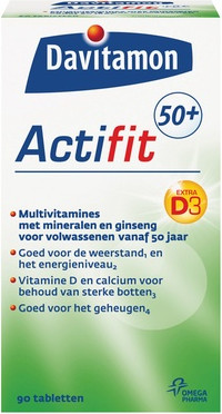 Мультивитамины Davitamon Actifit 50+ с Женьшенем