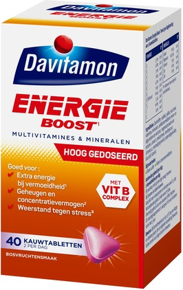 Мультивитамины Davitamon Energy Boost Forte