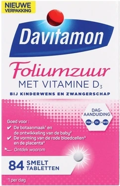 Биологически активная добавка Davitamon Фолиевая кислота с витамином D3
