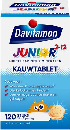 Мультивитамины Davitamon Junior 3+ Жевательные витамины