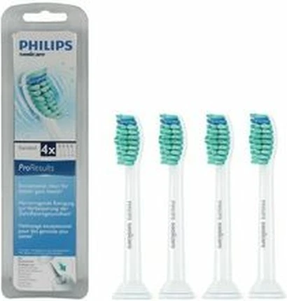 Стандартные насадки для звуковой зубной щетки Philips Sonicare Original ProResults, упаковка из 4 штук