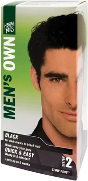Травяная краска для волос Henné Plus Hennaplus Men's Own Black