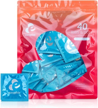 Condoms Easyglide 40s EasyGlide Ribs and Dots