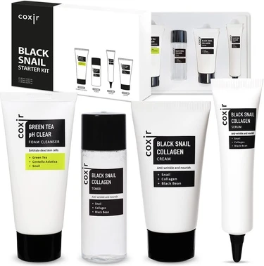 Набор для ухода за лицом Coxir Black Snail Collagen Starter Kit