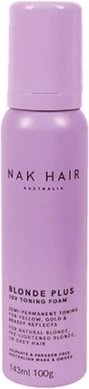 Тонирующий мусс NAK Hair BLONDE PLUS 10V