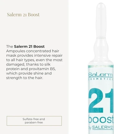 Маска для волос Salerm Salerm 21 Boost Увлажняющие ампулы для волос
