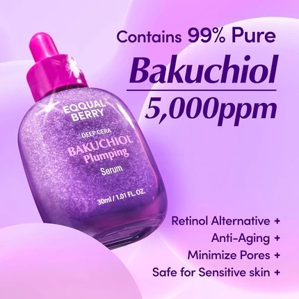 Сыворотка Equalberry Bakuchiol Укрепляющая для сужения пор и морщин с Бакучиолом и Ретинолом
