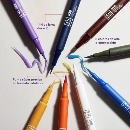 Жидкая подводка для глаз 3INA The Color Pen